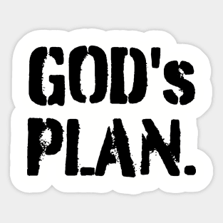 God's Plan Sticker